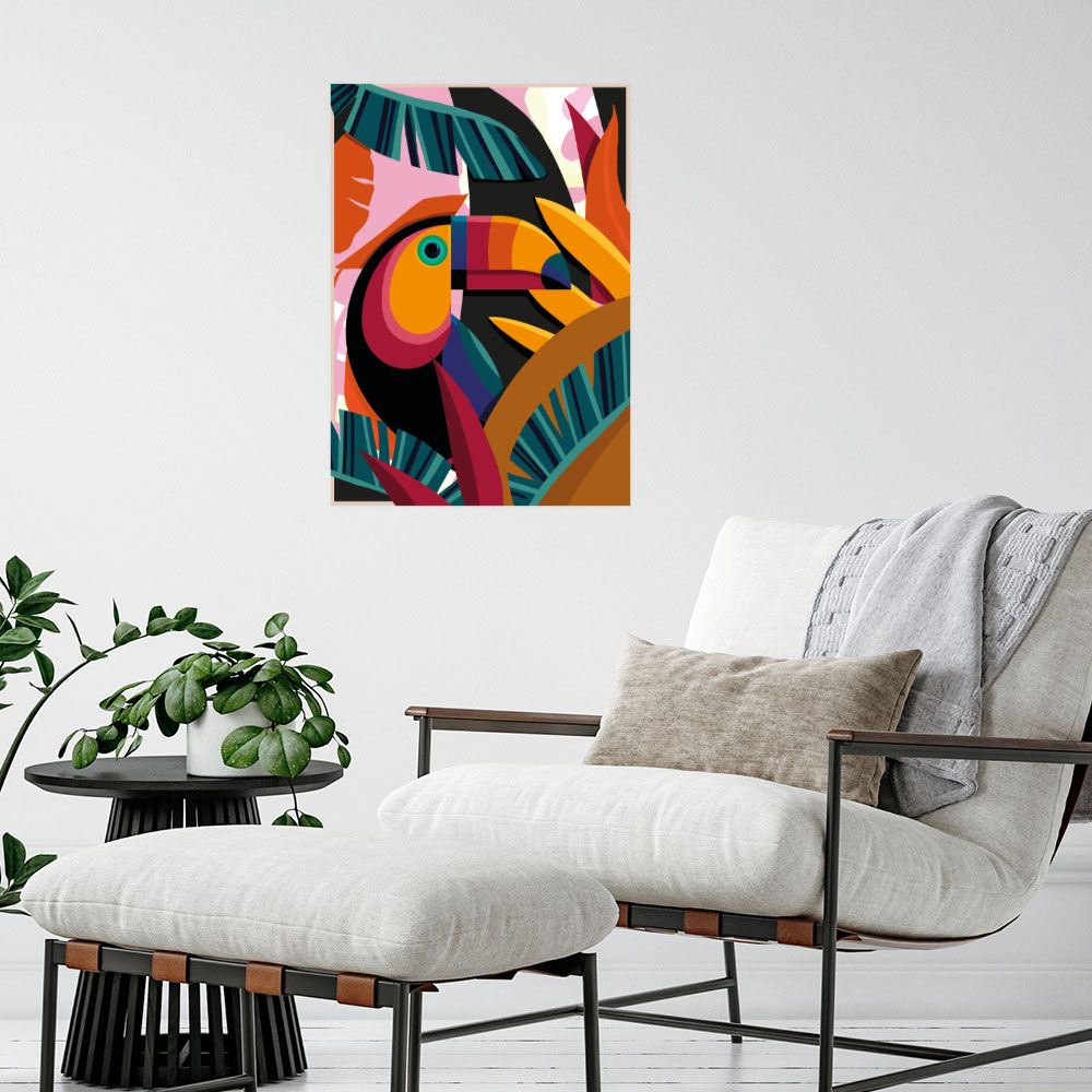 Affiche Toucan tropical