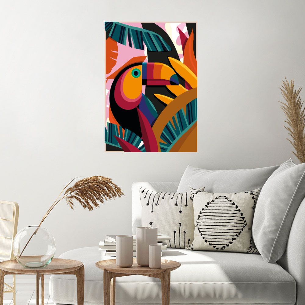 Affiche Toucan tropical