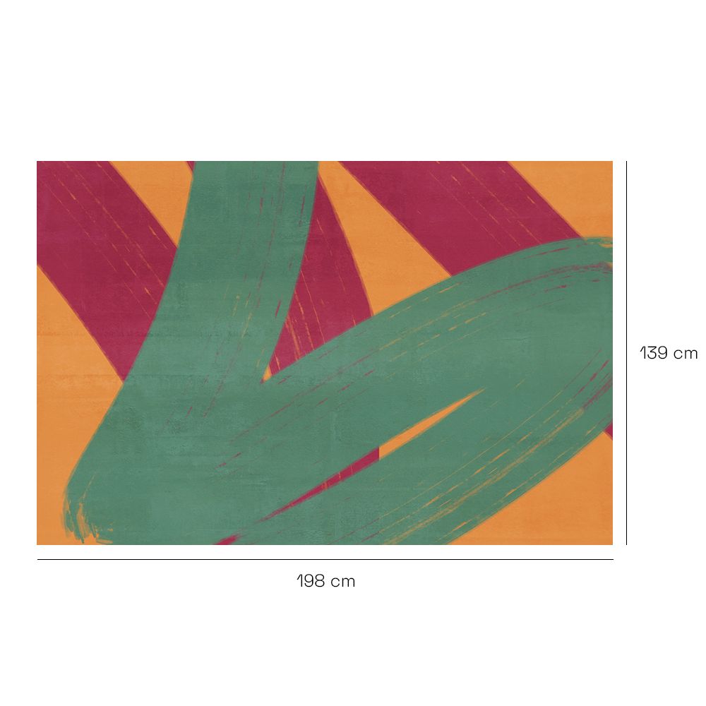 Tapis n°346 Motifs colorés dynamiques