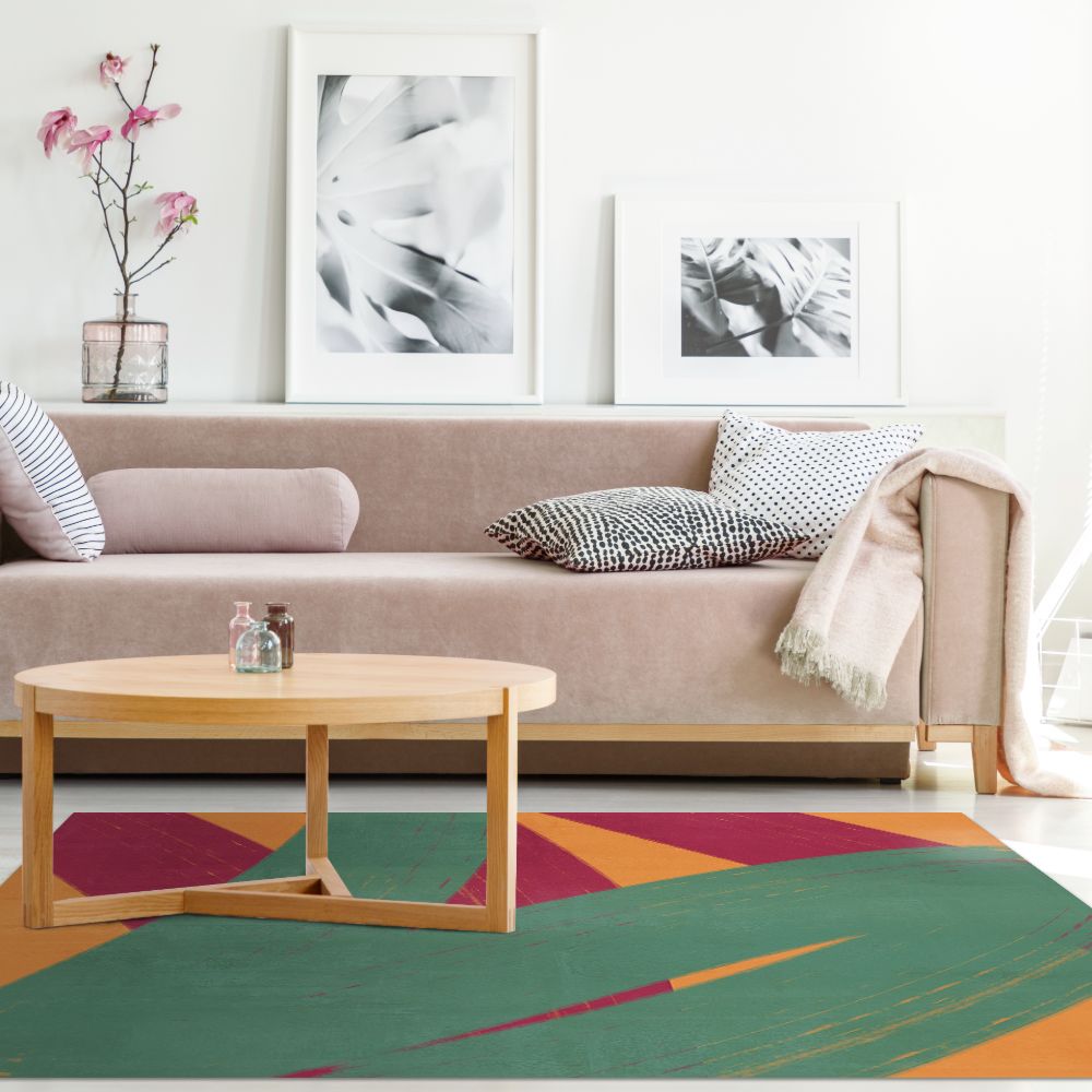 Tapis n°346 Motifs colorés dynamiques