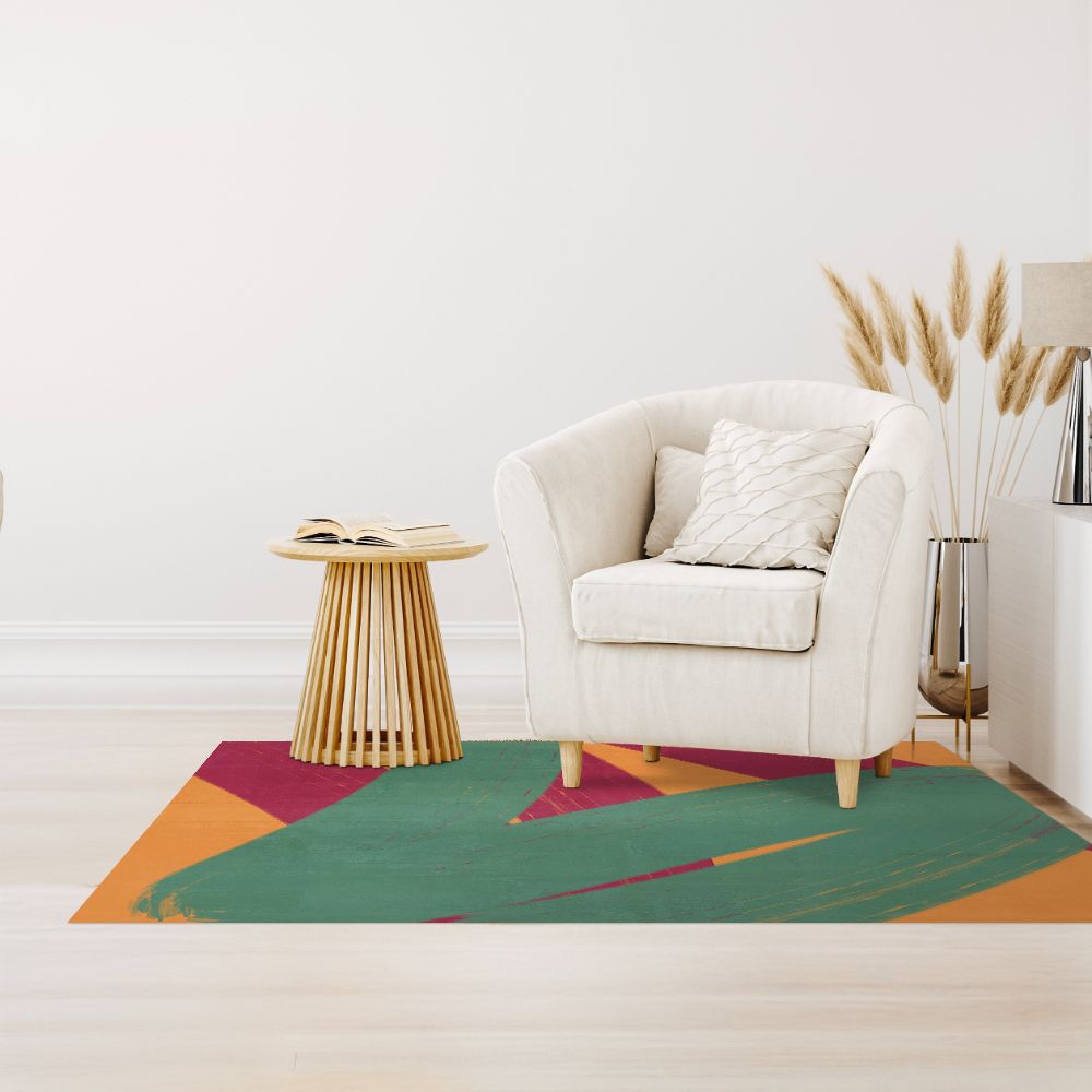 Tapis n°346 Motifs colorés dynamiques