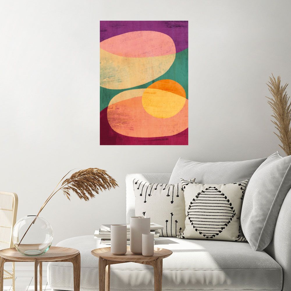 Affiche Formes abstraites vives