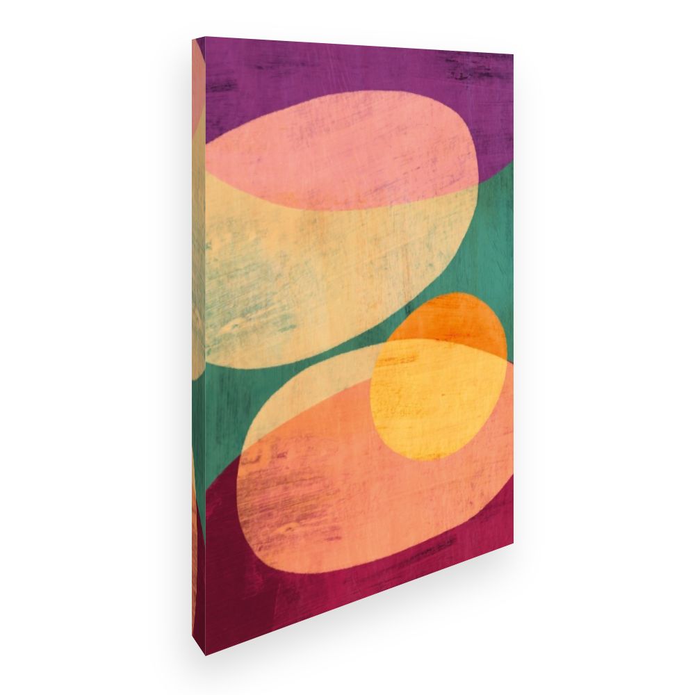 Toile Formes abstraites vibrantes