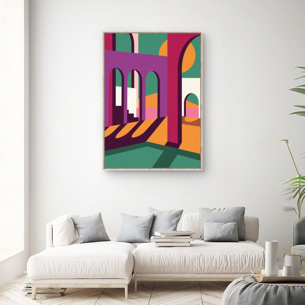 Tableau Arches colorées