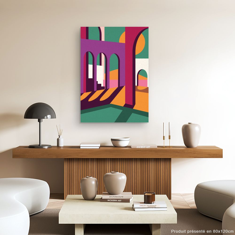 Tableau Arches colorées