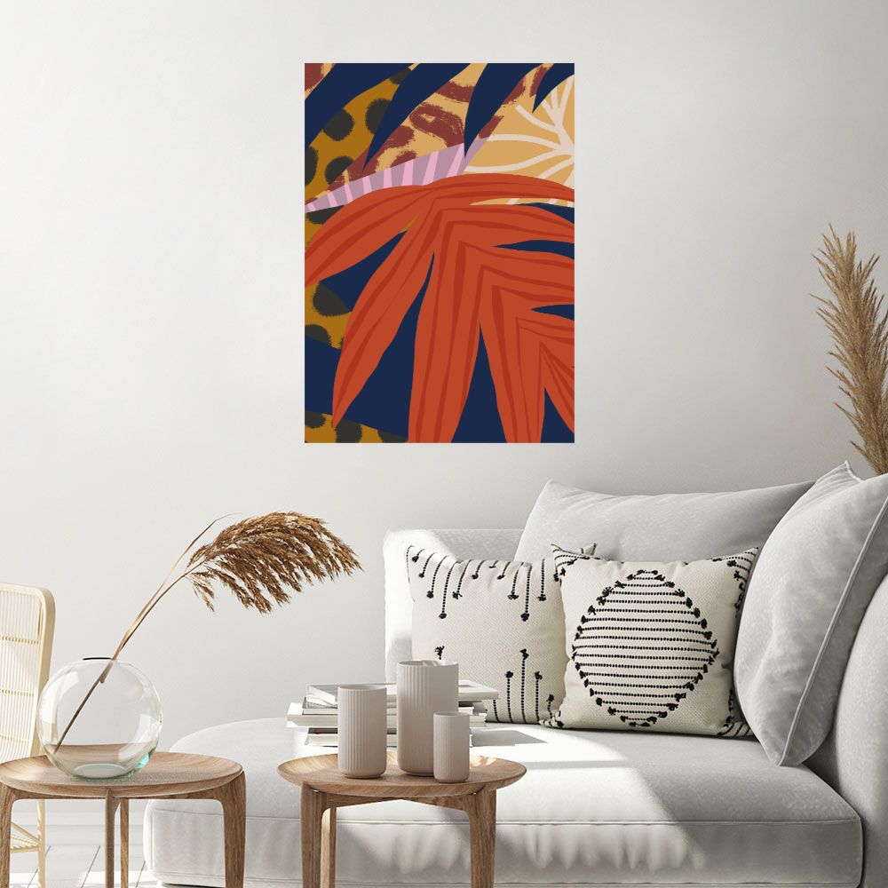 Affiche Couleurs tropicales vibrantes