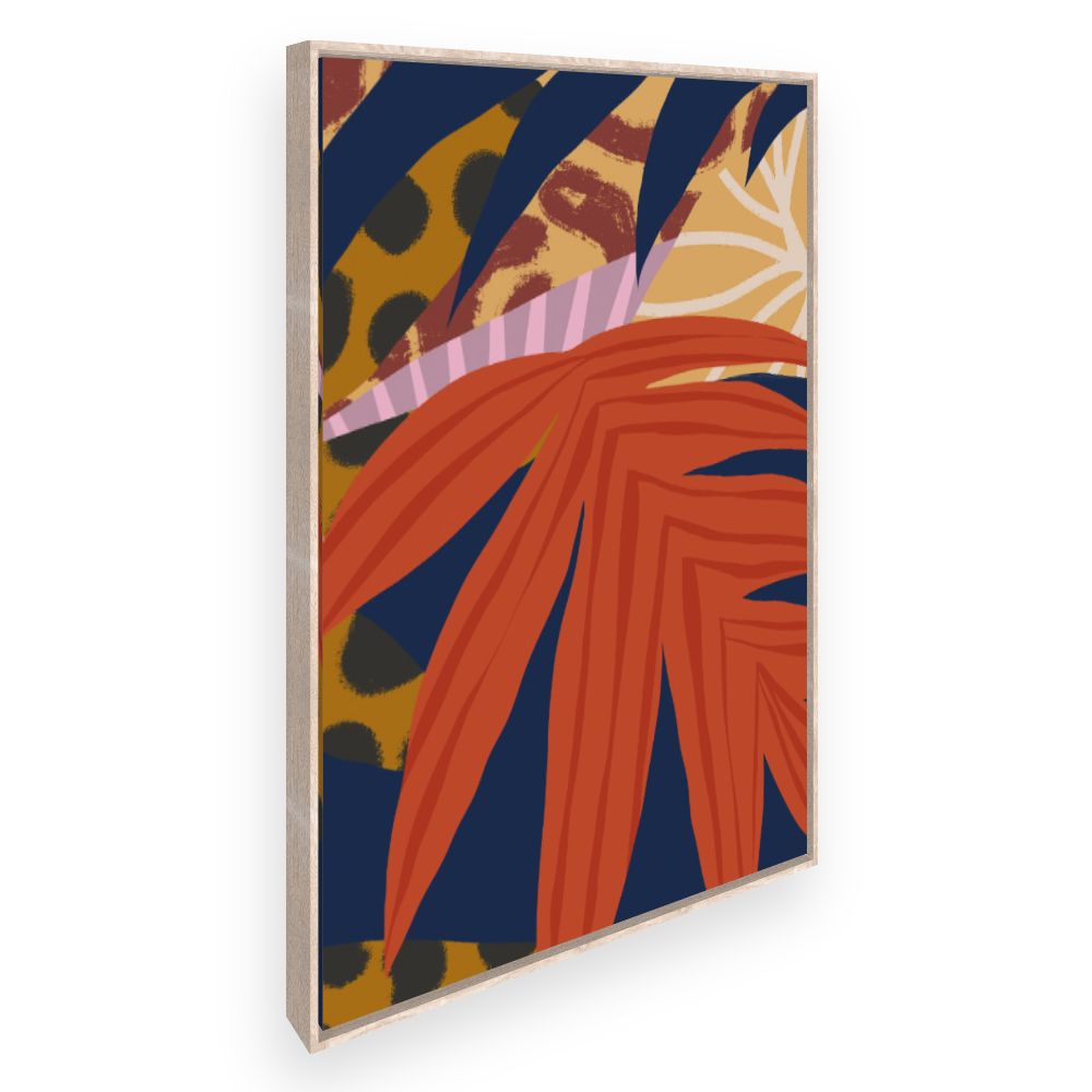 Toile Feuilles exotiques