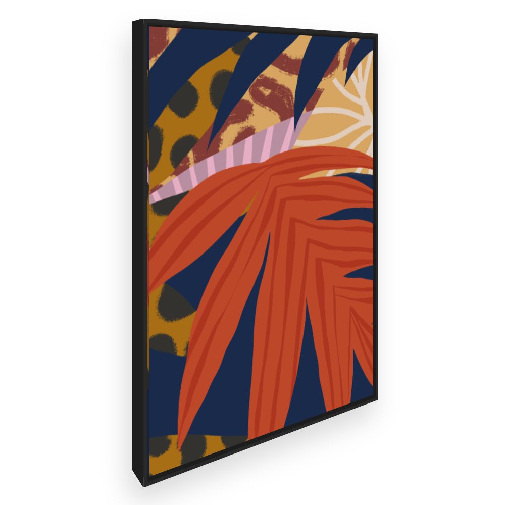 Toile Feuilles exotiques