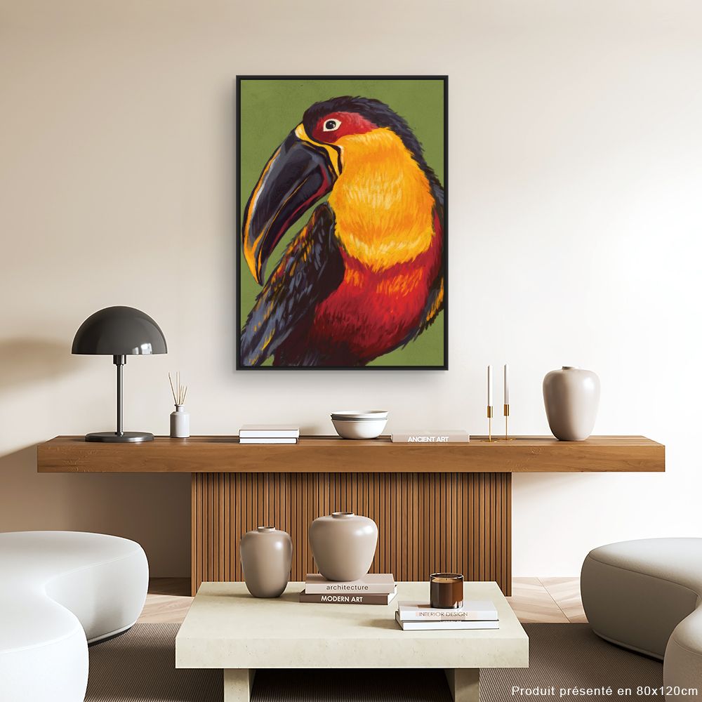 Tableau Toucan aux couleurs vives