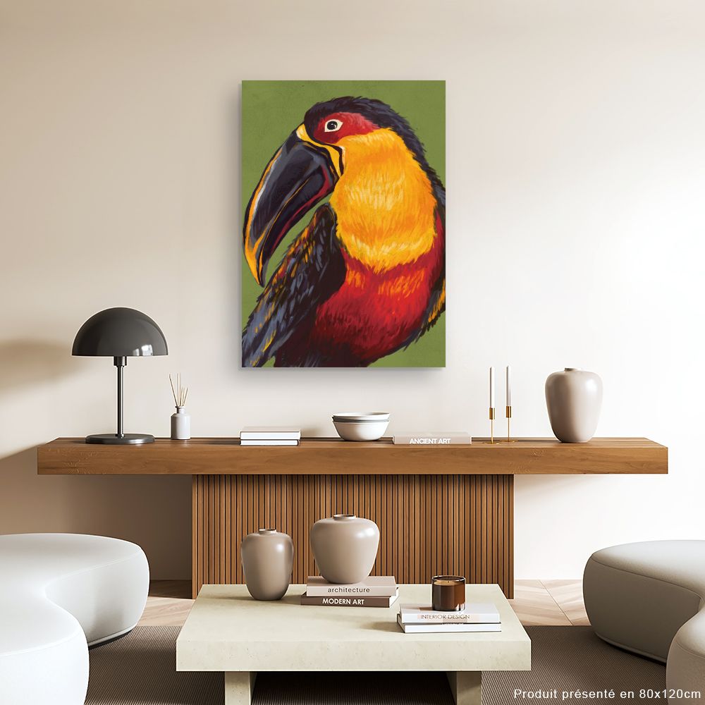 Tableau Toucan aux couleurs vives