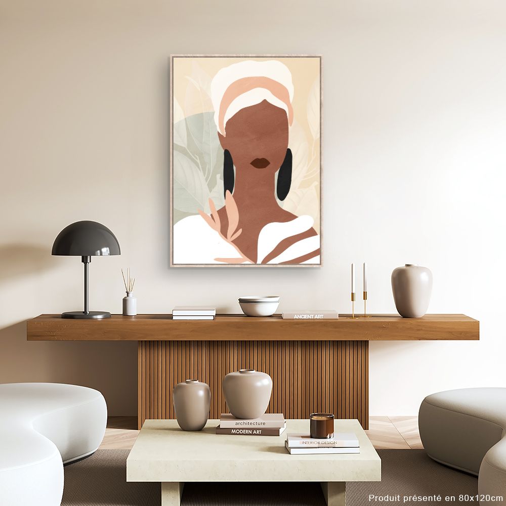 Tableau Portrait abstrait élégant