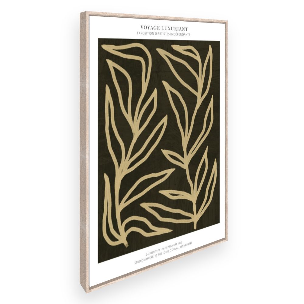 Toile Feuilles élégantes