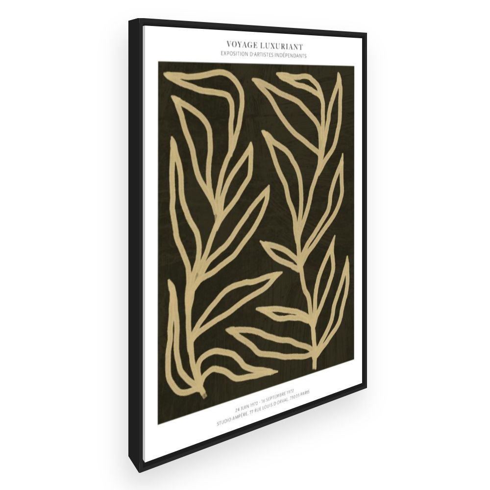Toile Feuilles élégantes