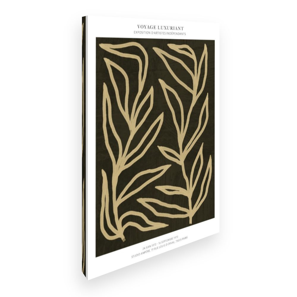 Toile Feuilles élégantes