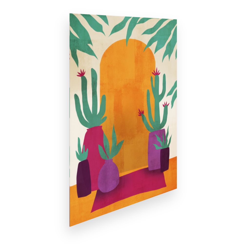Affiche Cactus colorés