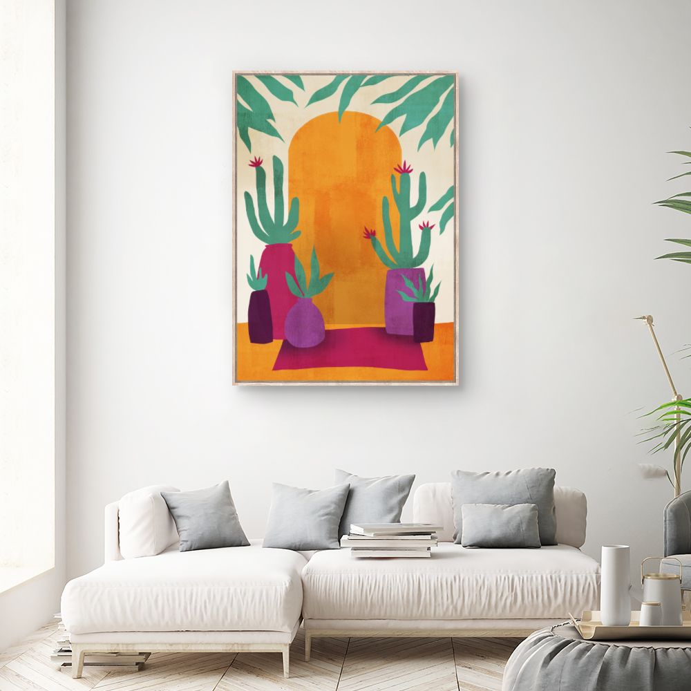 Tableau Cactus colorés