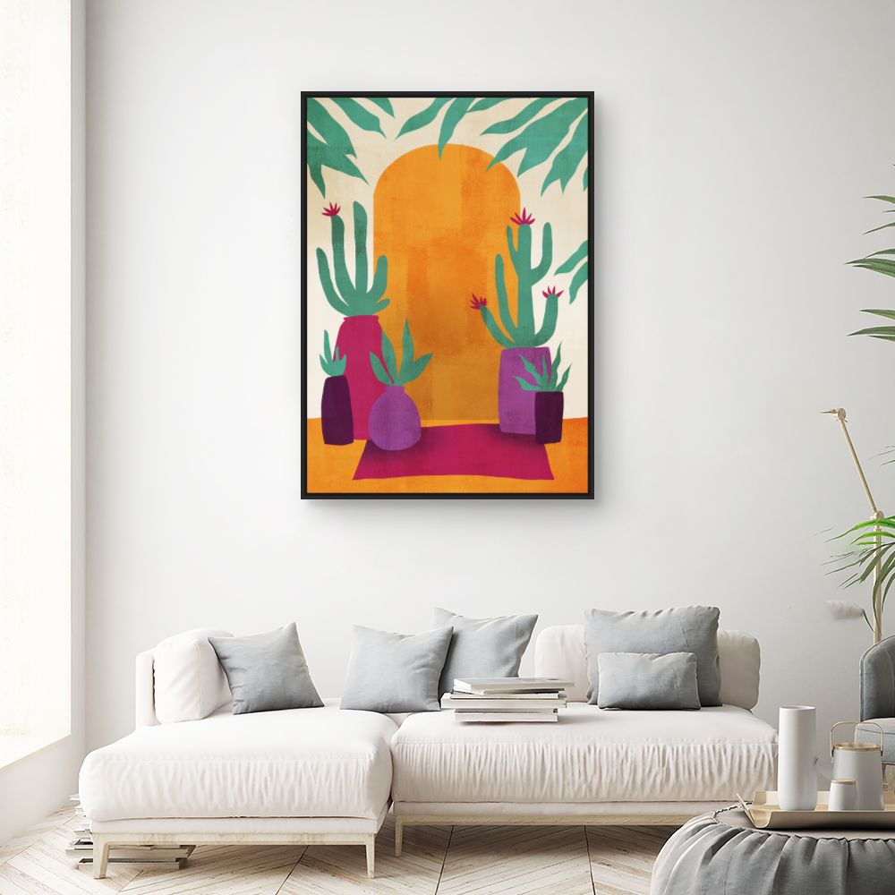 Tableau Cactus colorés