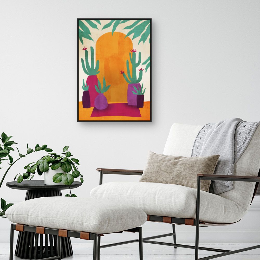 Tableau Cactus colorés