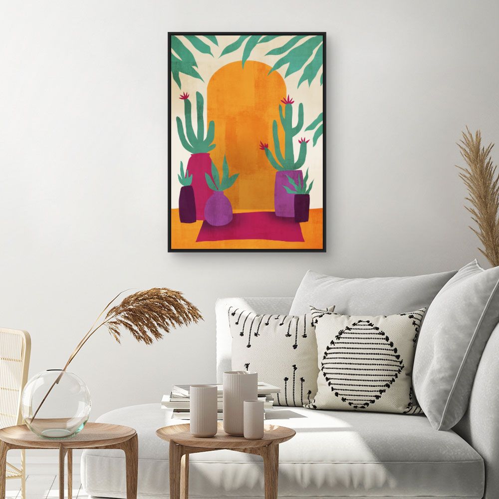 Tableau Cactus colorés