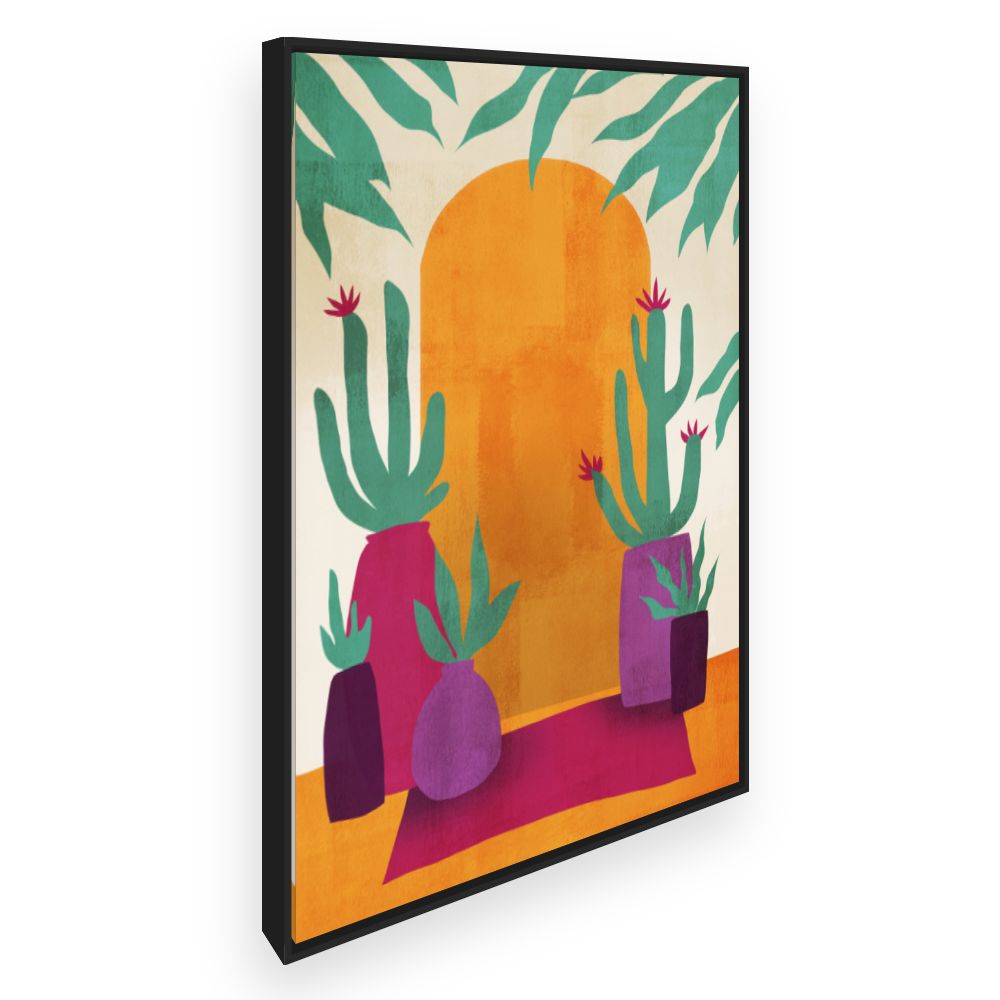 Toile Cactus colorés