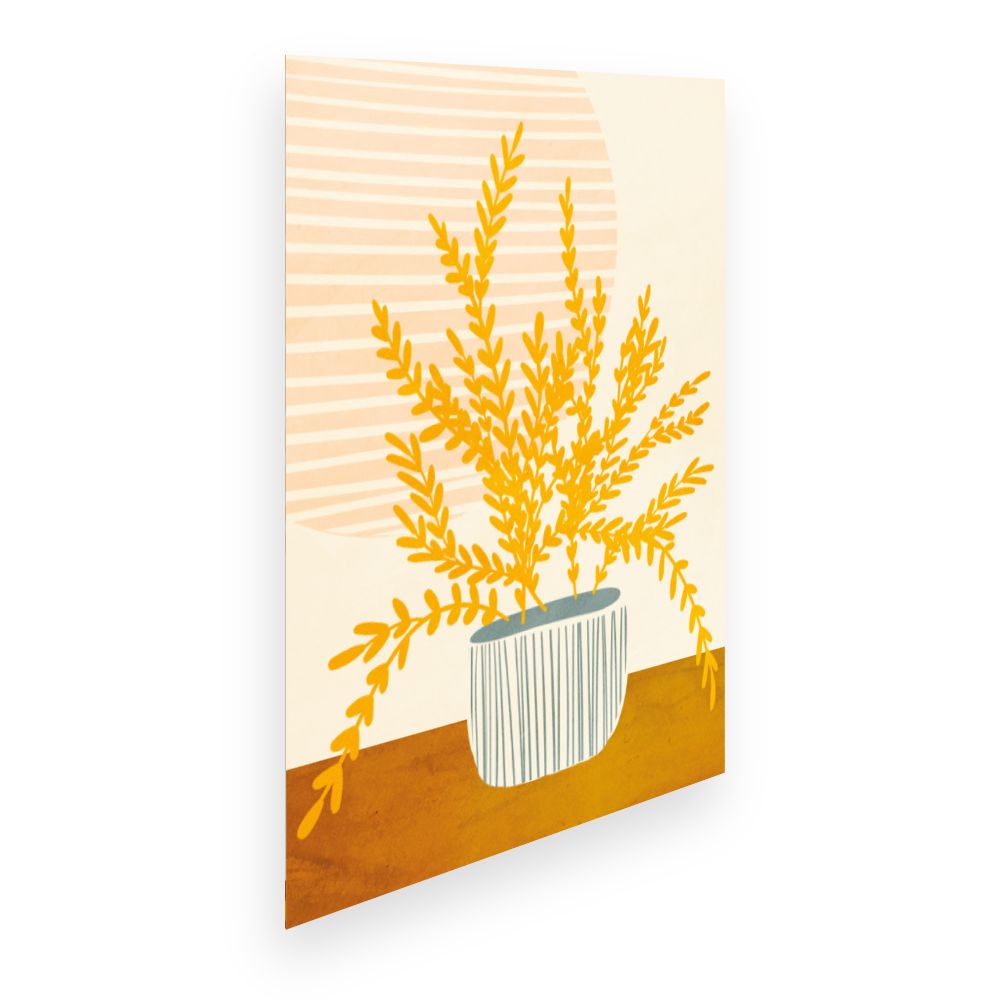 Affiche Soleil et feuillage