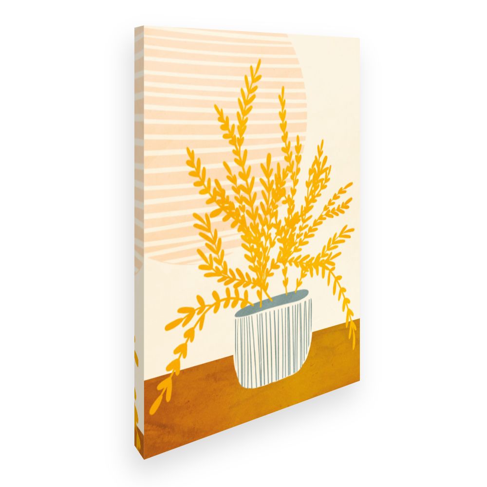 Toile Plante ensoleillée