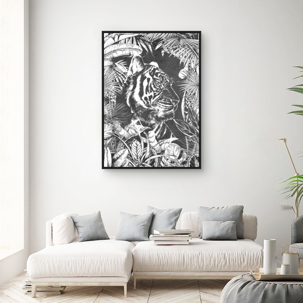 Tableau Tigre majestueux