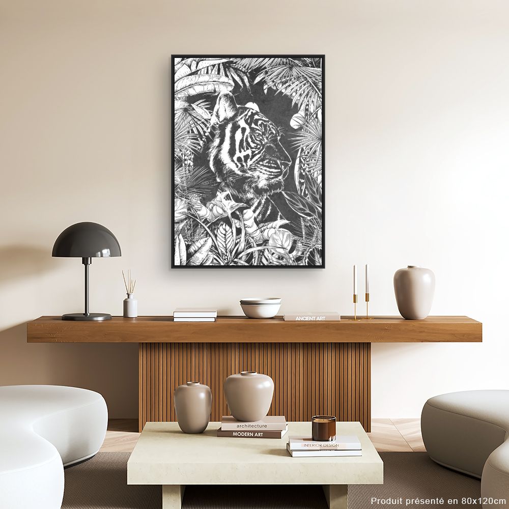 Tableau Tigre majestueux