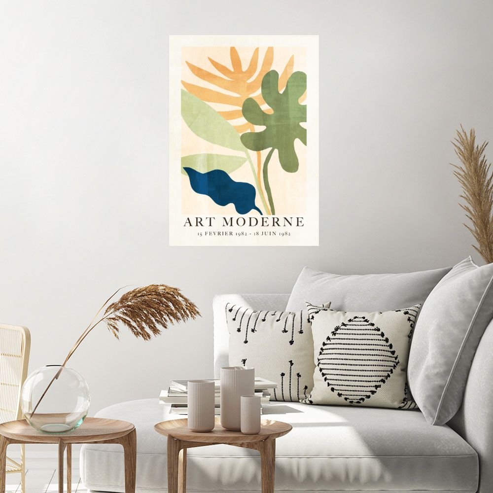 Affiche Feuilles modernes