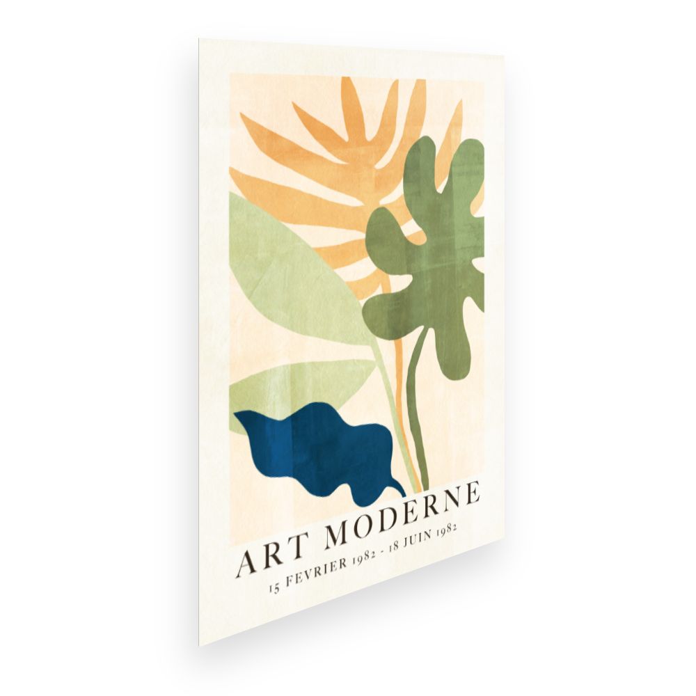 Affiche Feuilles modernes