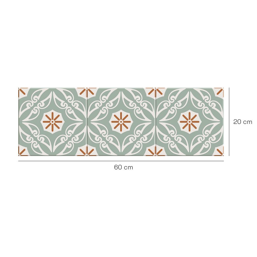 Crédence en aluminium n°80 / Motifs vintage élégants