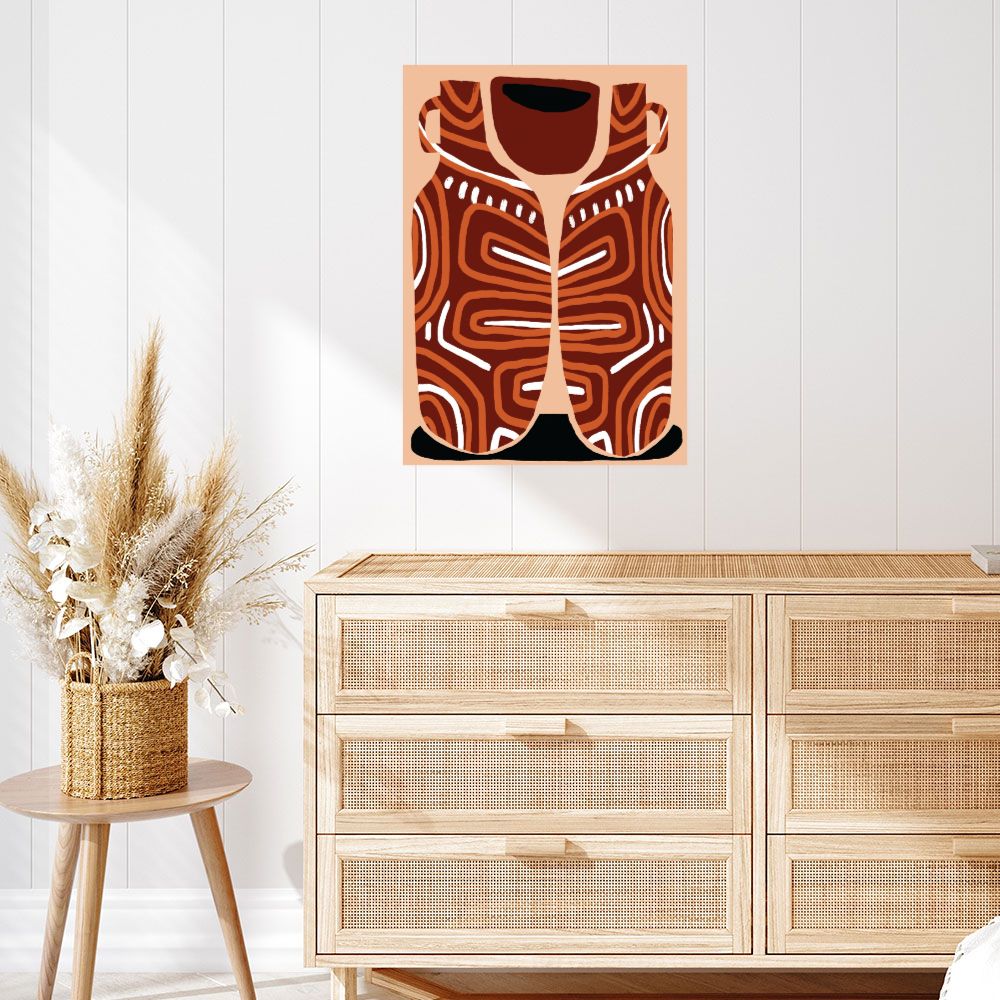 Affiche Motifs tribaux stylisés