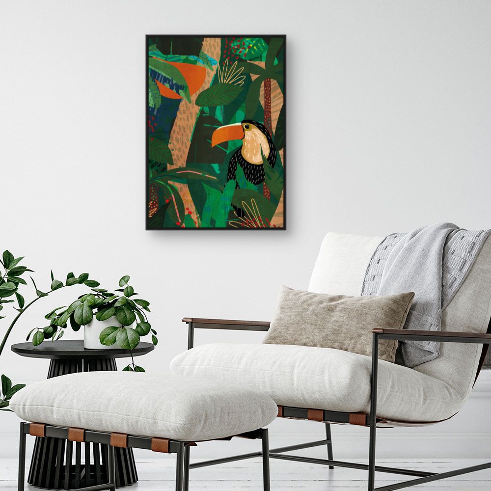 Tableau Toucan tropical vibrant