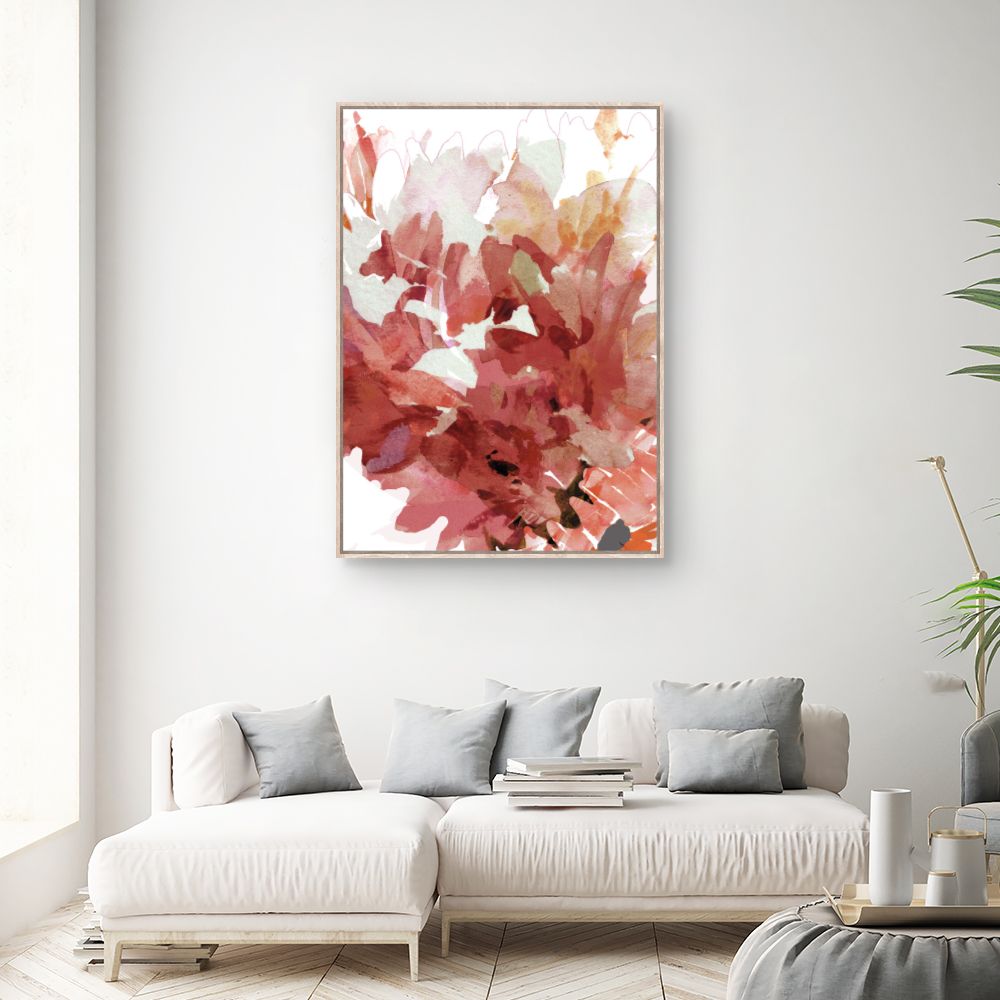 Tableau Fleurs aquarelle vives