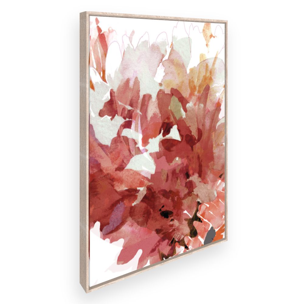 Toile Fleurs aquarelle vives