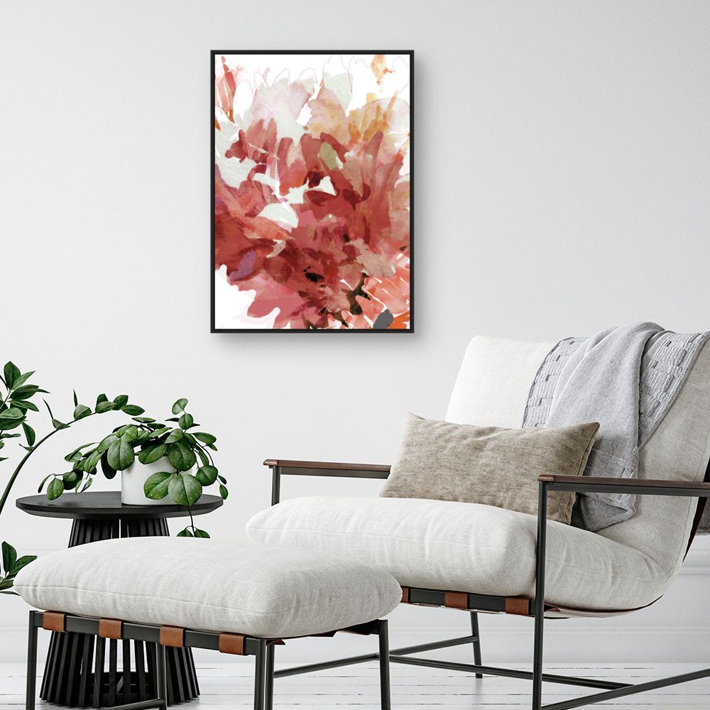 Tableau Fleurs aquarelle vives