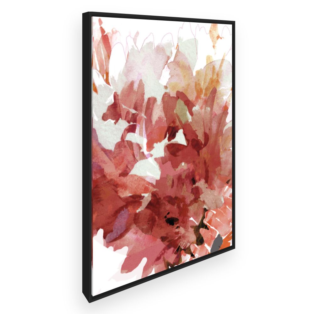 Toile Fleurs aquarelle vives
