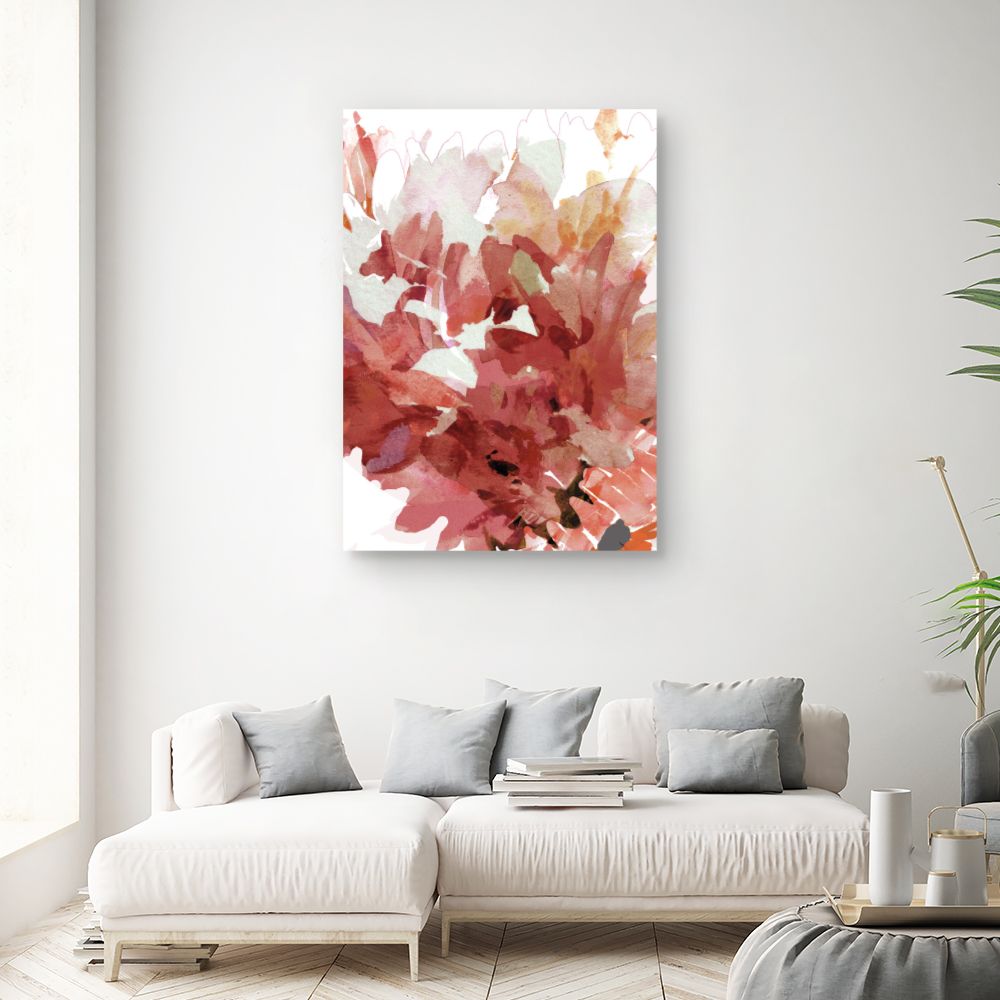 Tableau Fleurs aquarelle vives