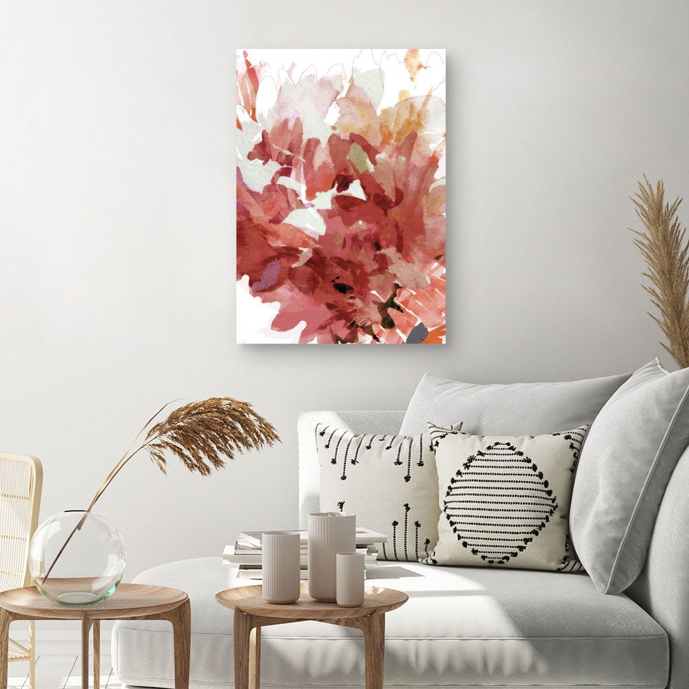 Tableau Fleurs aquarelle vives