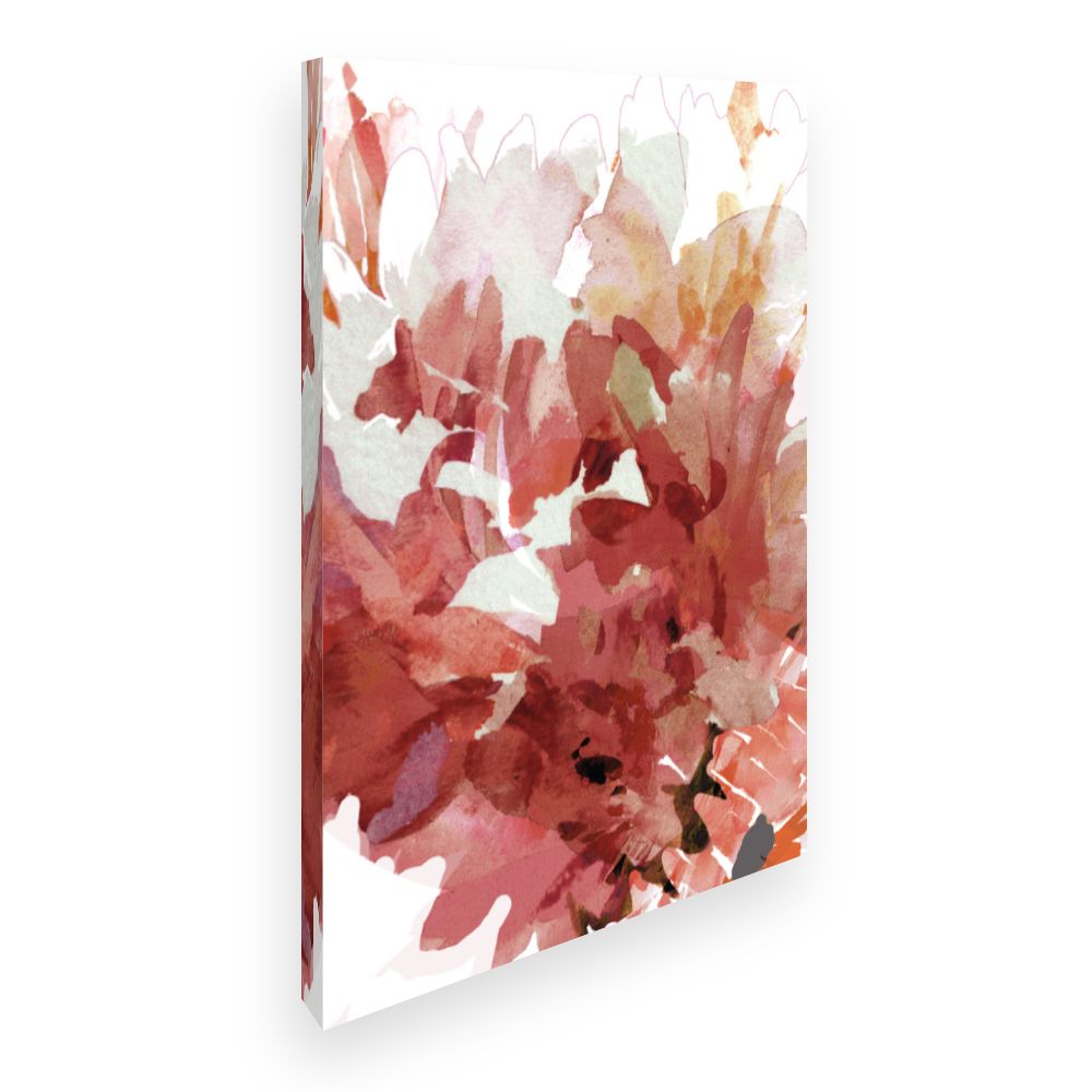 Toile Fleurs aquarelle vives