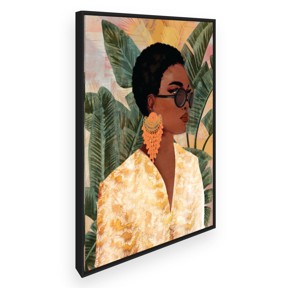 Toile Élégance tropicale