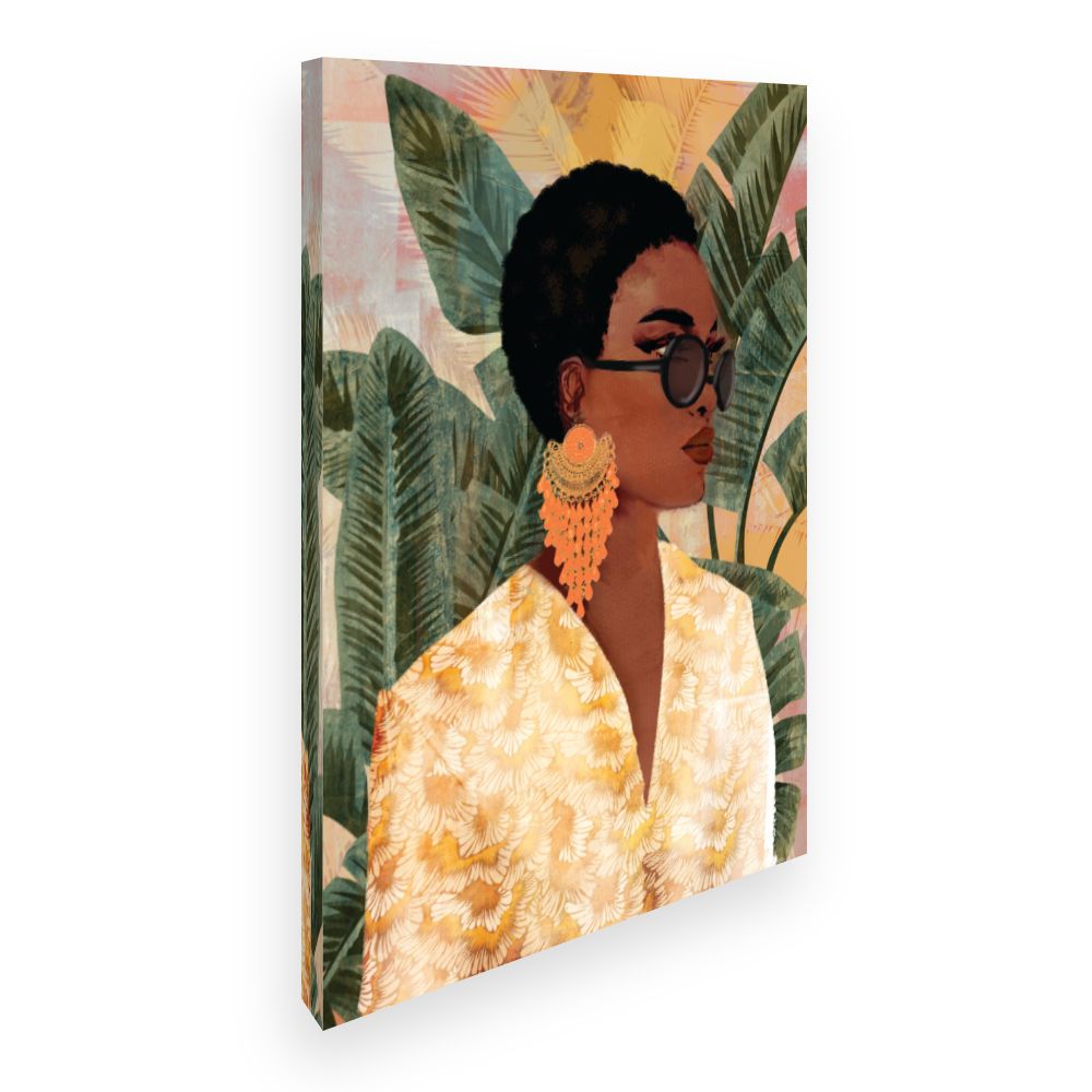 Toile Élégance tropicale