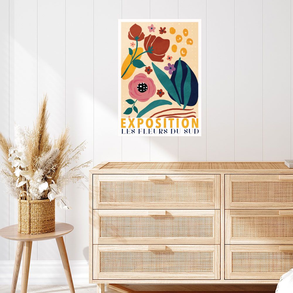 Affiche Fleurs vibrantes