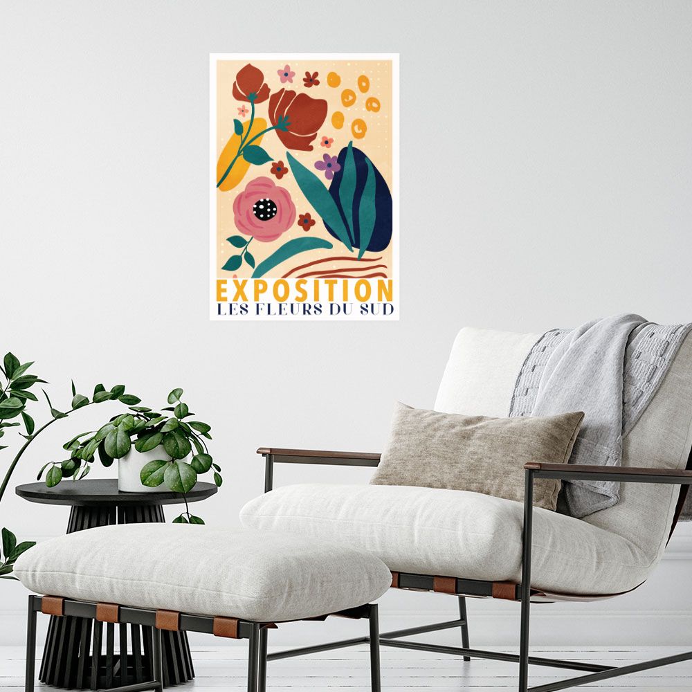 Affiche Fleurs vibrantes