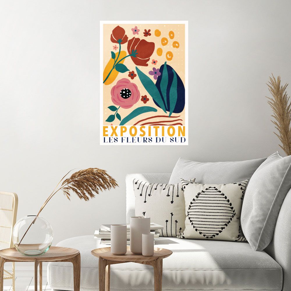Affiche Fleurs vibrantes