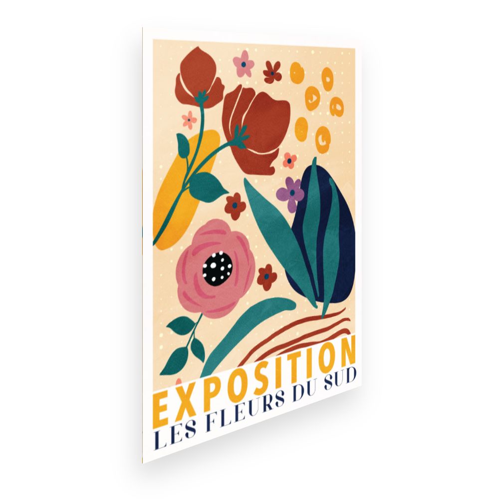 Affiche Fleurs vibrantes