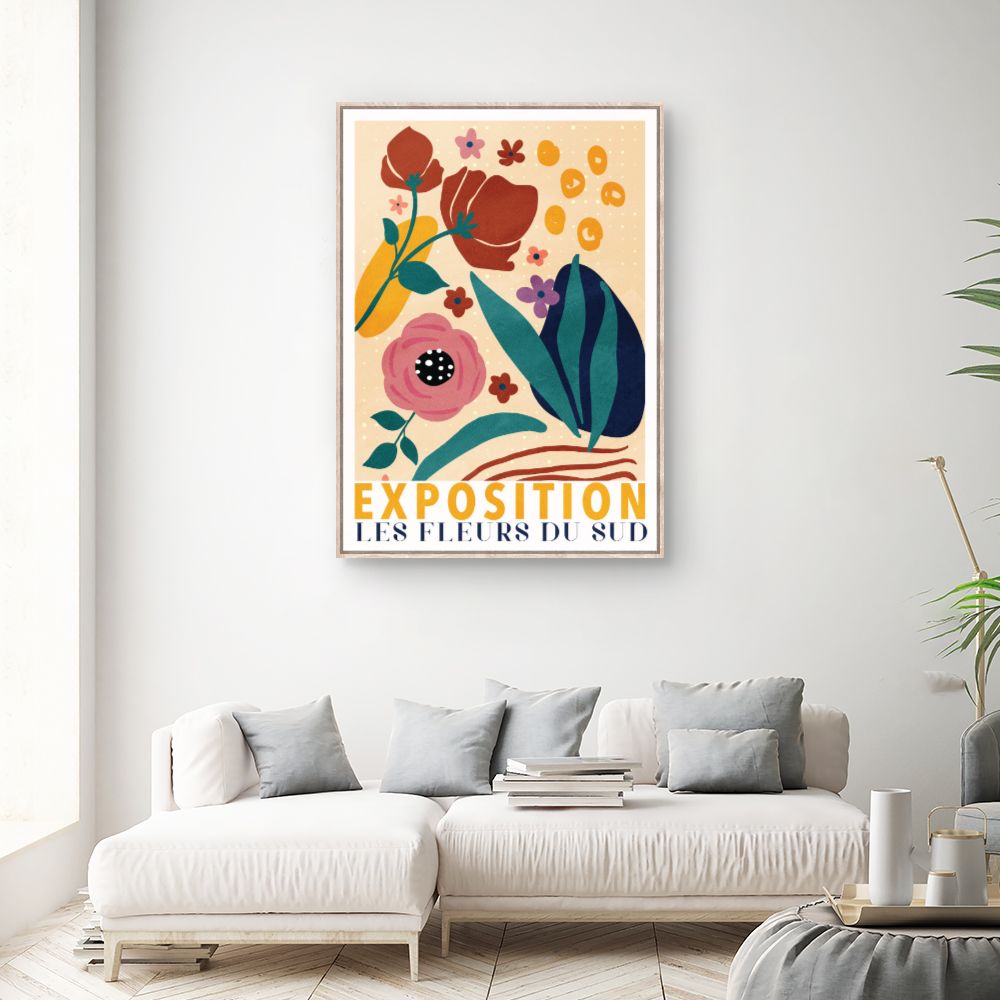 Tableau Fleurs colorées