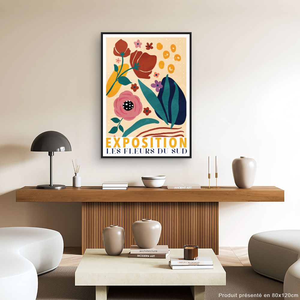 Tableau Fleurs colorées