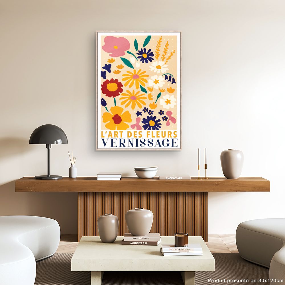 Tableau Fleurs colorées