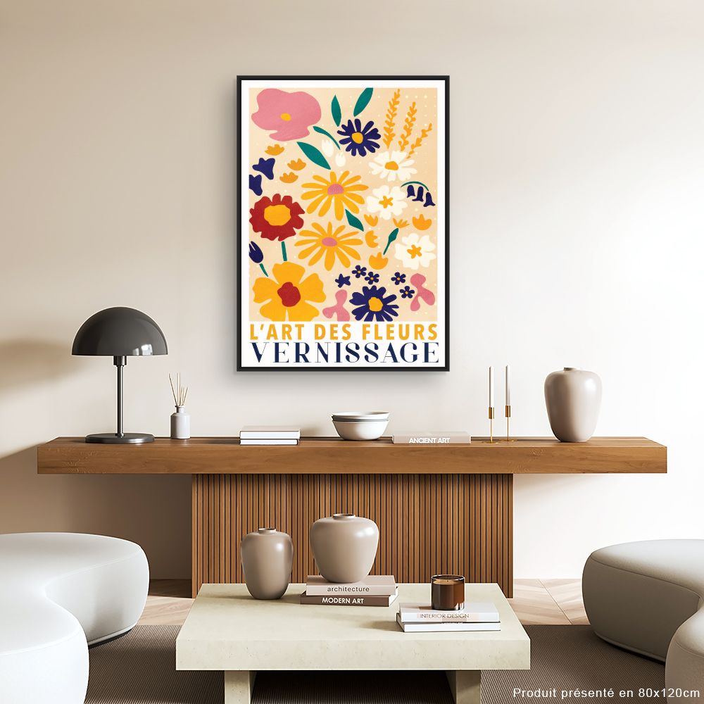Tableau Fleurs colorées